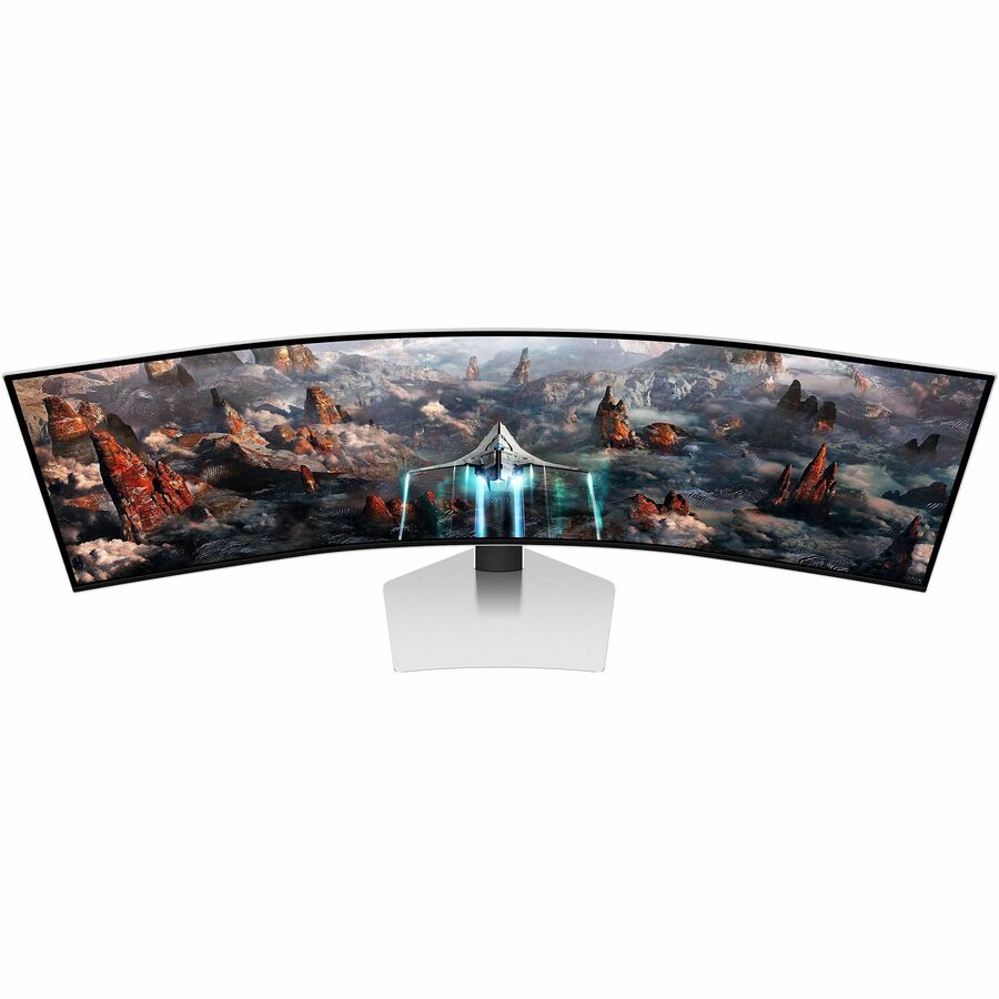 Samsung Odyssey G9 S49CG934SN 49" Class Dual Quad HD (DQHD) Curved Screen Gaming OLED Monitor - 32:9 - Silver S49CG934SN