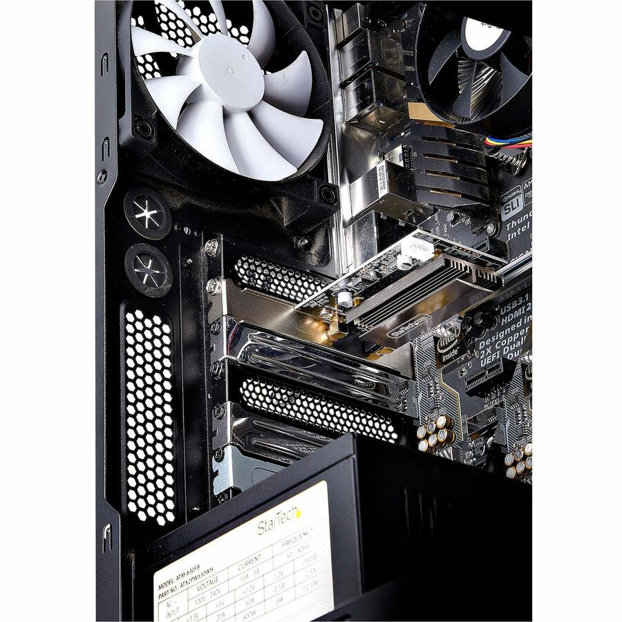 StarTech.com Wi-Fi 6E PCIe Network Card, Bluetooth 5.3, Magnetic Antenna Base, Tri-Band 802.11ax, AX5400 WiFi NIC, Windows/Linux PAX2235WIFI6ECARD