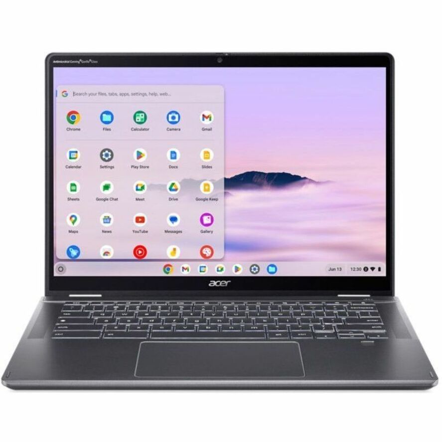 Acer Chromebook Plus Spin 514 CPE594-1N CPE594-1N-38A1 14" Touchscreen Convertible 2 in 1 Chromebook - WUXGA - Intel Core 3 100U - 16 GB - 256 GB SSD - English (US) Keyboard - Iron NX.KWFAA.003