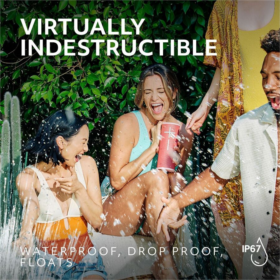 Ultimate Ears MEGABOOM 4 Portable Waterproof Bluetooth Speaker With Powerful 360-Degree Sound and Thundering Bass, Floating Speaker With 20-Hour Battery and 147ft (45m) Range, Blue 984-001989