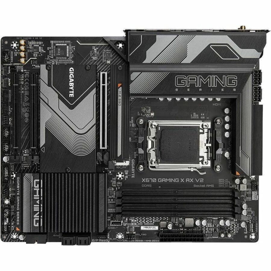 Gigabyte Ultra Durable X670 GAMING X AX V2 Gaming Desktop Motherboard - AMD X670 Chipset - Socket AM5 - ATX X670 GAMING X AX V2