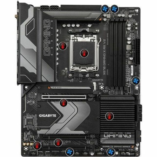 Gigabyte Ultra Durable X670 GAMING X AX V2 Gaming Desktop Motherboard - AMD X670 Chipset - Socket AM5 - ATX X670 GAMING X AX V2