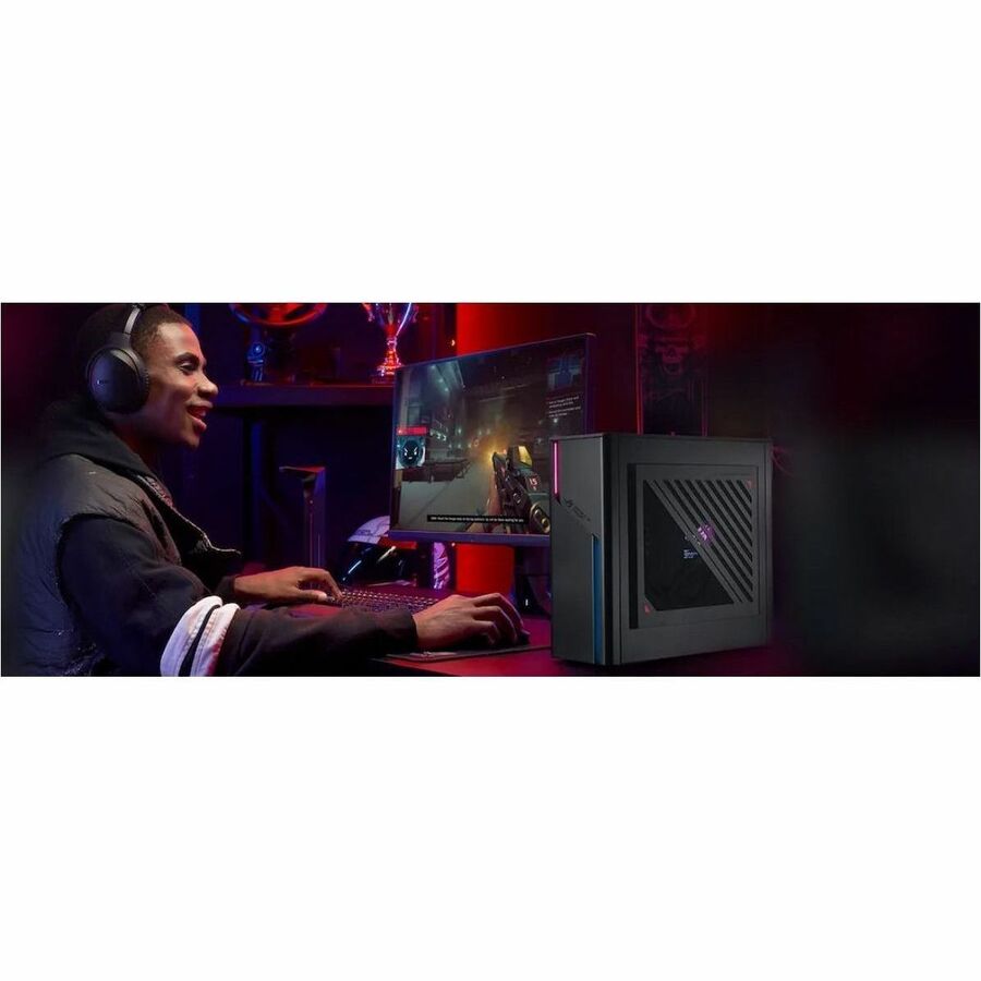 Asus ROG G22CH G22CH-DS764 Gaming Desktop Computer - Intel Core i7 14th Gen i7-14700F - 16 GB - 1 TB SSD - Small Form Factor - Gray G22CH-DS764