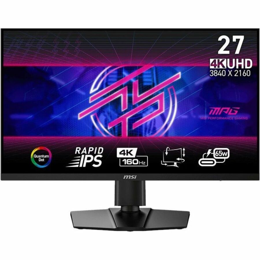 MSI MPG 274URF QD 27" Class 4K UHD Gaming LED Monitor - 16:9 - Metallic Black MPG274URFQD