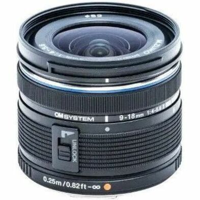 Om System M.ZUIKO DIGITAL - 9 mm to 18 mm - f/4 - f/22 - Super Wide Angle Varifocal Lens V335940BW000