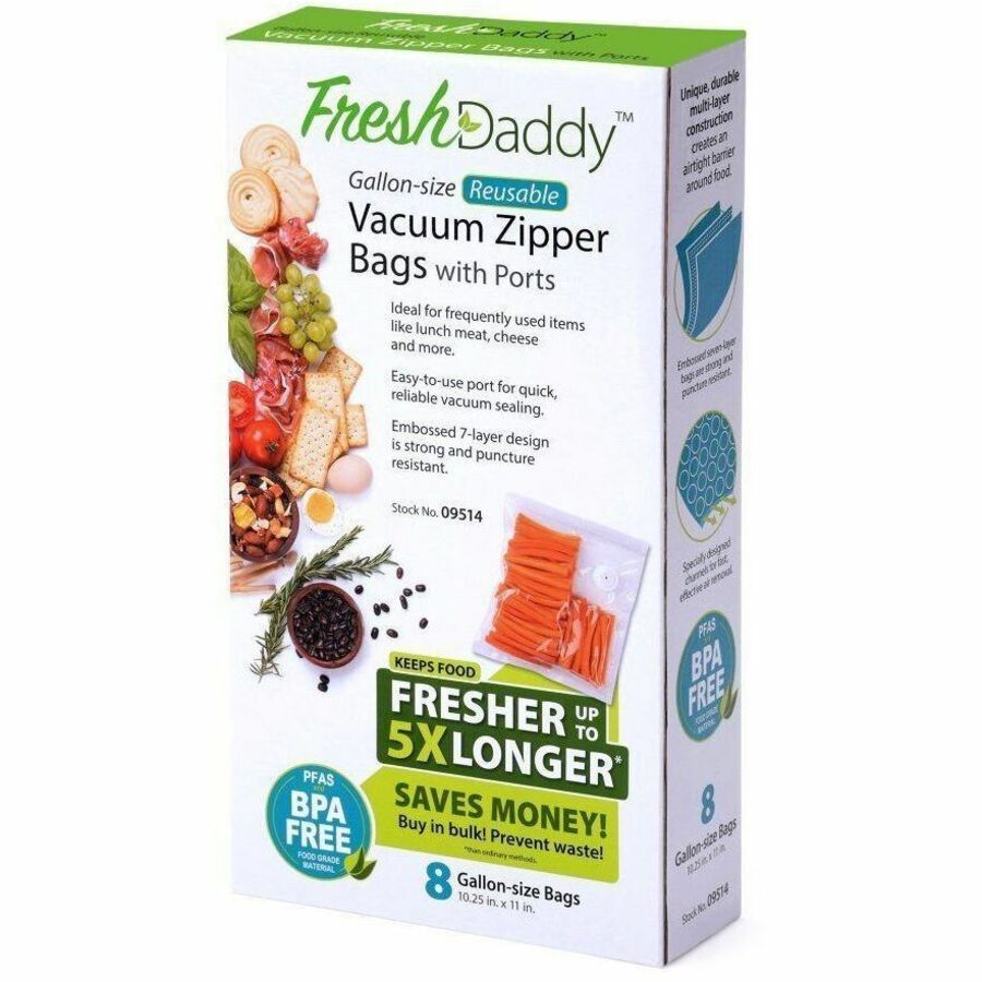 Presto Vacuum Zipper Bags with Ports 09514