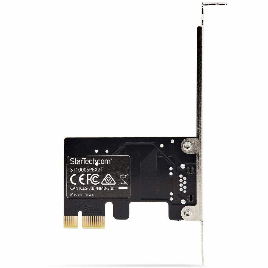 StarTech.com 1-Port Gigabit PCIe Network Adapter Card, 10/100/1000Mbps NIC, Realtek RTL8111H, TAA Compliant ST1000SPEX2T