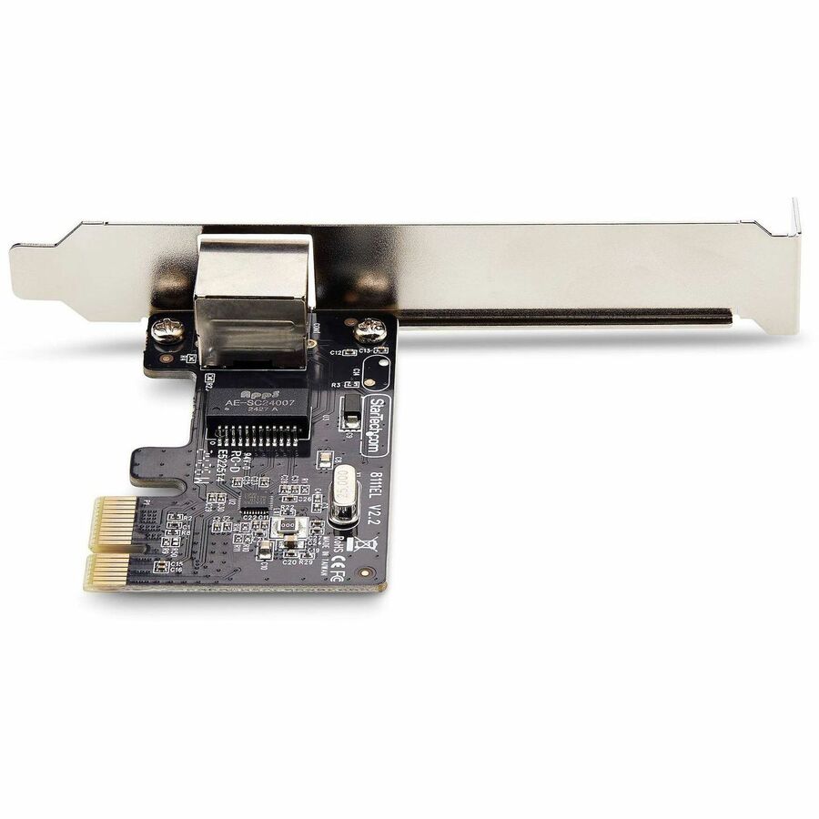 StarTech.com 1-Port Gigabit PCIe Network Adapter Card, 10/100/1000Mbps NIC, Realtek RTL8111H, TAA Compliant ST1000SPEX2T