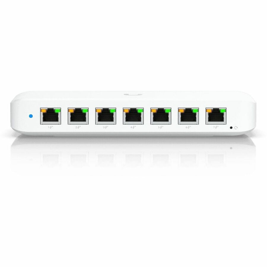 8 Ports - Manageable - Gigabit Ethernet - 1000Base-T - 2 Layer Supported - 9 W Power Consumption - 42 W PoE Budget - Twisted Pair - PoE Ports - Wall Mountable USW-Ultra