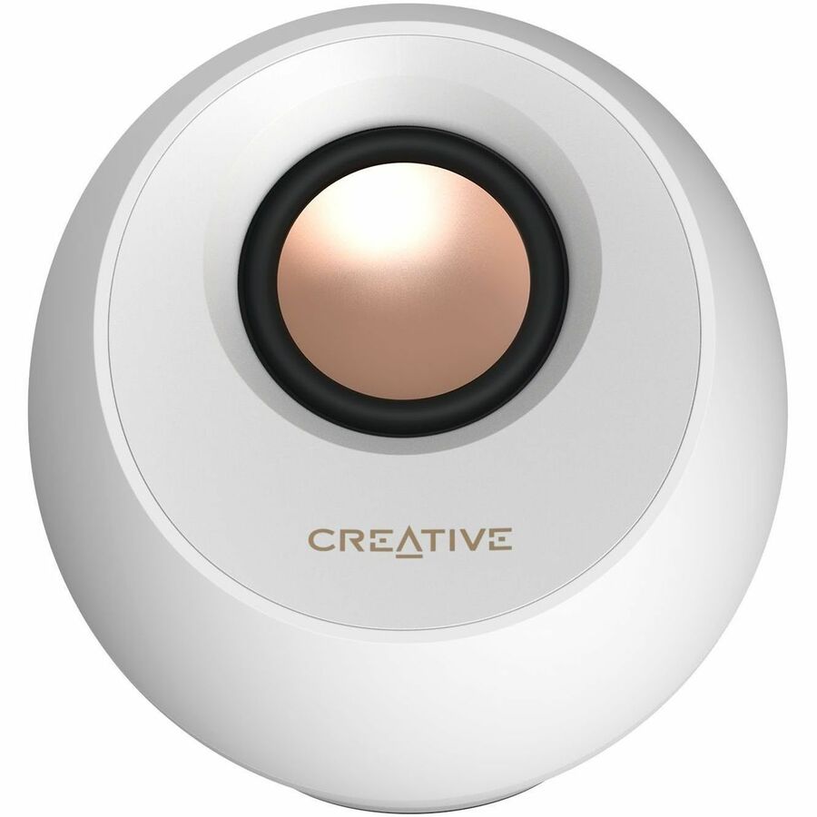Creative Pebble Pro 2.0 Portable Bluetooth Speaker System - 10 W RMS - White 51MF1710AA003
