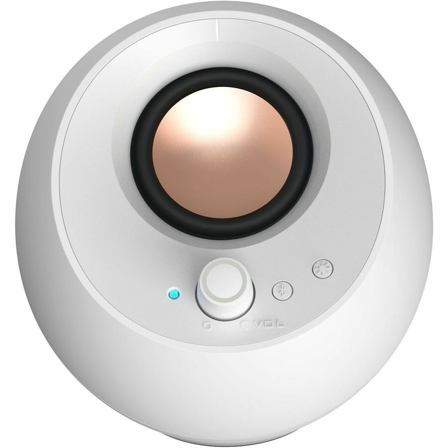 Creative Pebble Pro 2.0 Portable Bluetooth Speaker System - 10 W RMS - White 51MF1710AA003