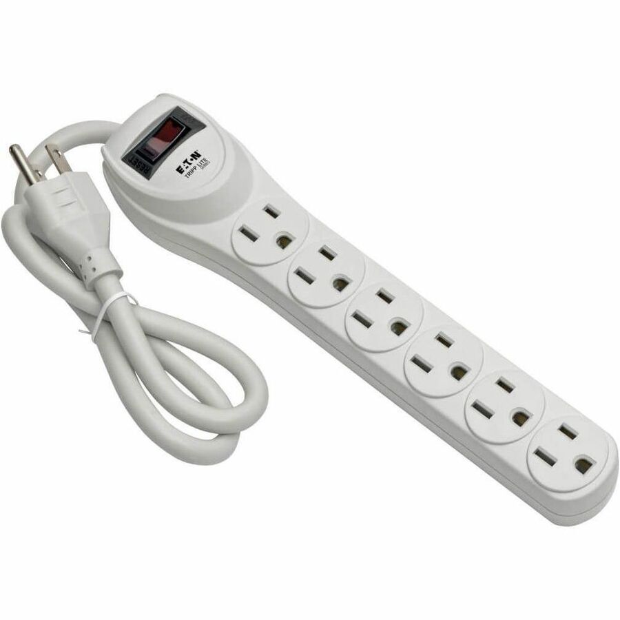 Eaton Tripp Lite Series Protect It! 6-Outlet Home Computer Surge Protector, 2 ft. (0.61 m) Cord, 180 Joules TLP602