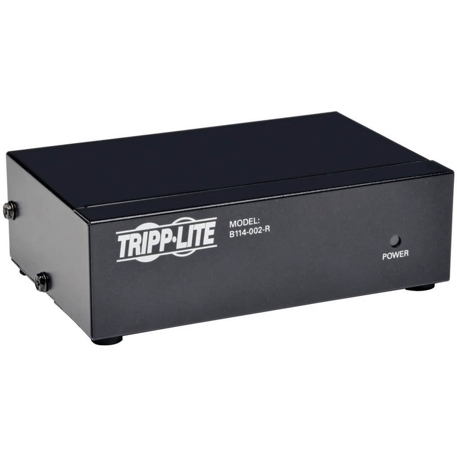 Tripp Lite by Eaton 2-Port VGA/SVGA Video Splitter with Signal Booster, High Resolution Video, 350MHz, (HD15 M/2xF) B114-002-R