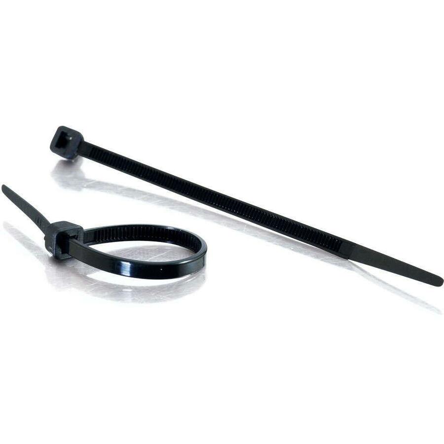 C2G 7.5in Cable Ties - Black - 100pk 43038