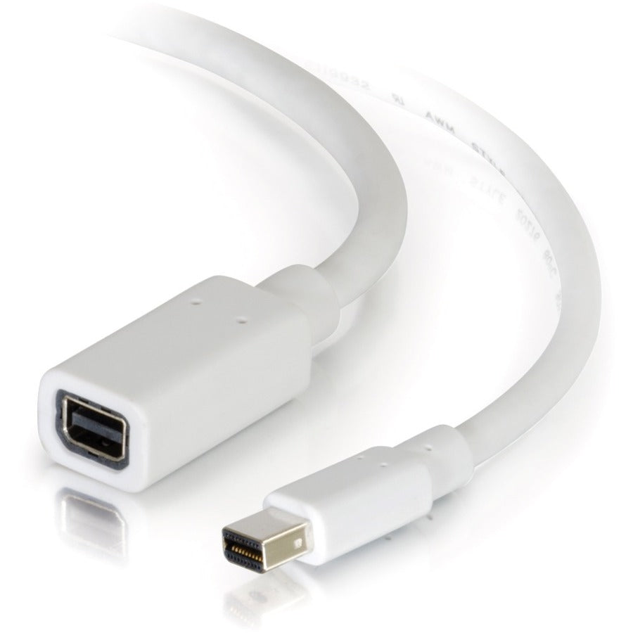 C2G 10ft Mini DisplayPort Extension Cable M/F - White 54415