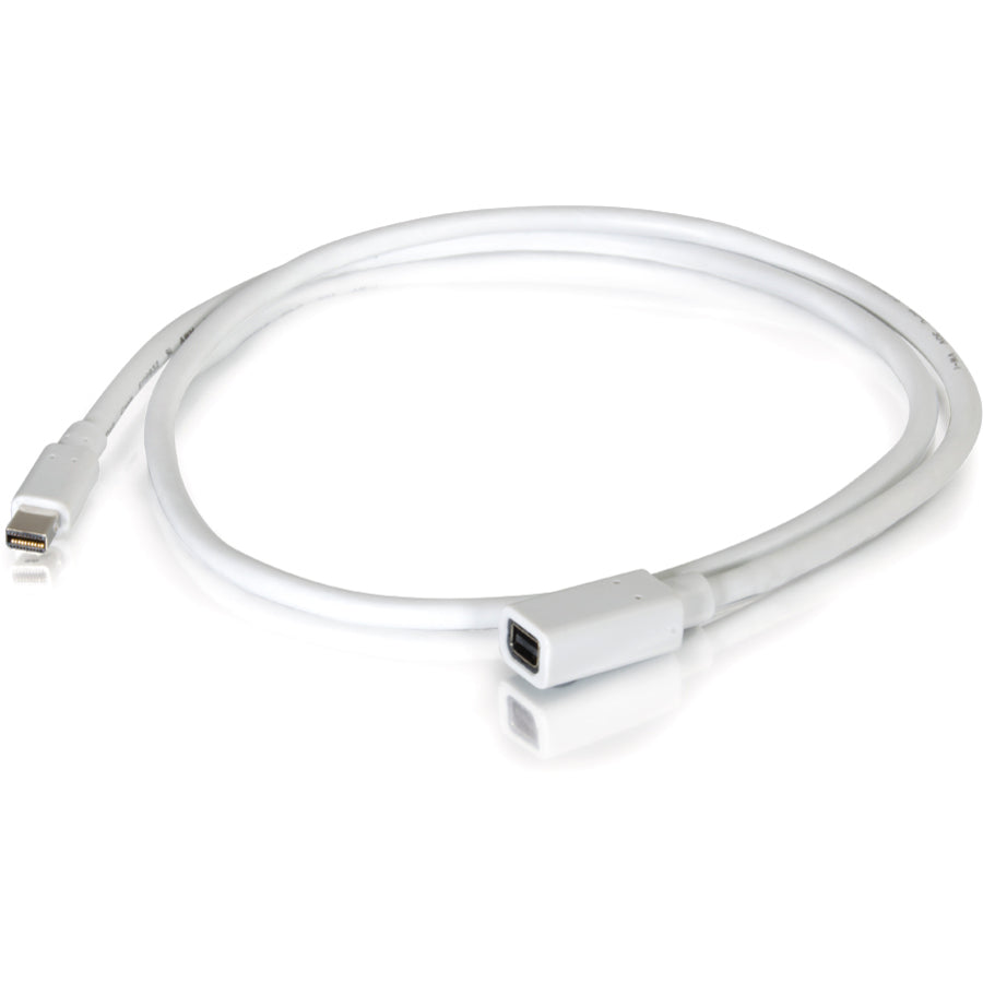 C2G 10ft Mini DisplayPort Extension Cable M/F - White 54415