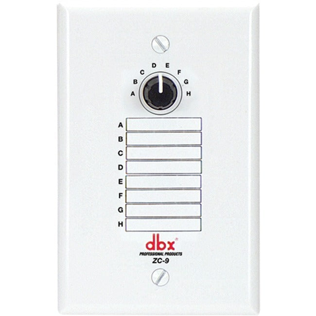 dbx ZC9 Wall-Mounted Zone Controller DBXZC9V