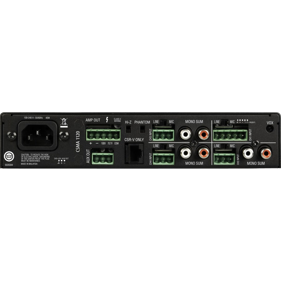JBL Commercial CSMA 180 Amplifier - 80 W RMS - 4 Channel NCSMA180-U-US