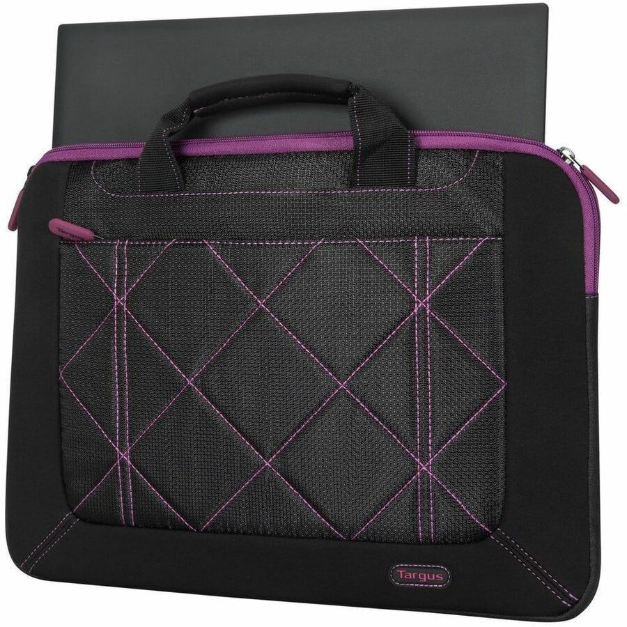 Targus Pulse TSS57401US Carrying Case (Sleeve) for 14" to 16" Notebook - Black, Purple - TAA Compliant TSS57401US