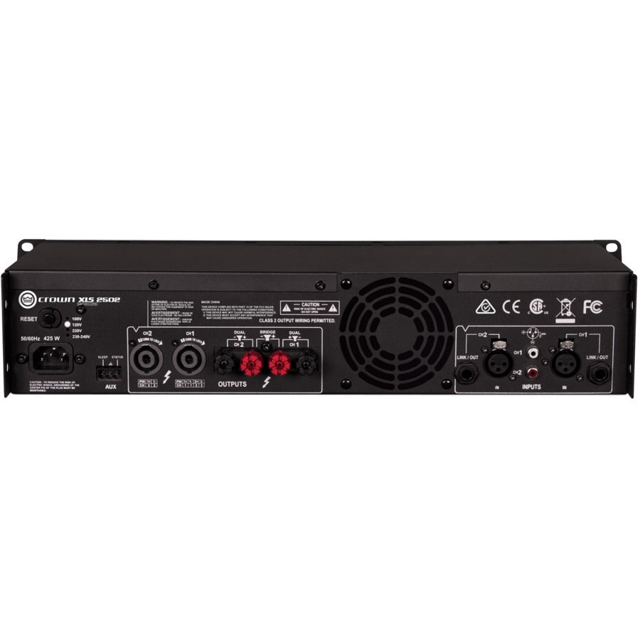 Crown XLS DriveCore 2 2502 Amplifier - 880 W RMS - 2 Channel - Black NXLS2502-0-US