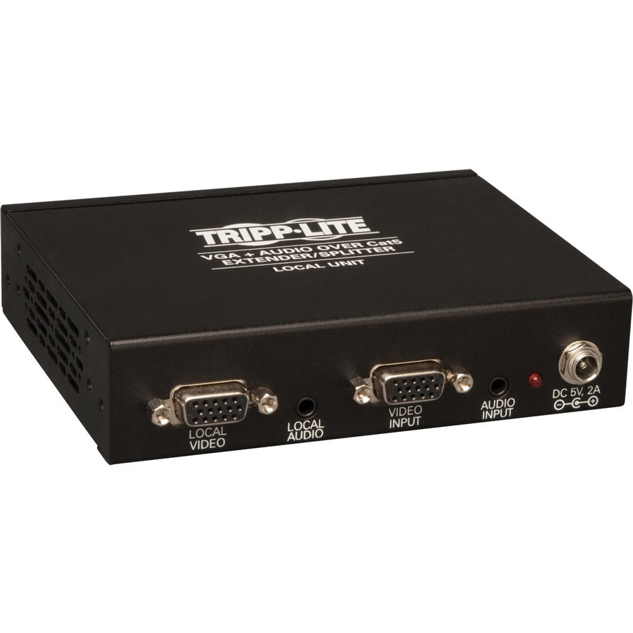 Tripp Lite by Eaton 4-Port VGA over Cat5/6 Splitter/Extender, Box-Style Transmitter for Video/Audio, Up to 1000 ft. (305 m), TAA B132-004A-2