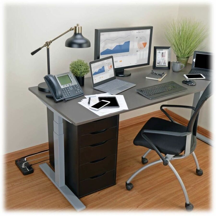 Eaton Tripp Lite Series 8-Outlet Surge Protector with 2 USB Ports (2.1A Shared) - 8 ft. (2.43 m) Cord, 1200 Joules, Black TLP88USBB