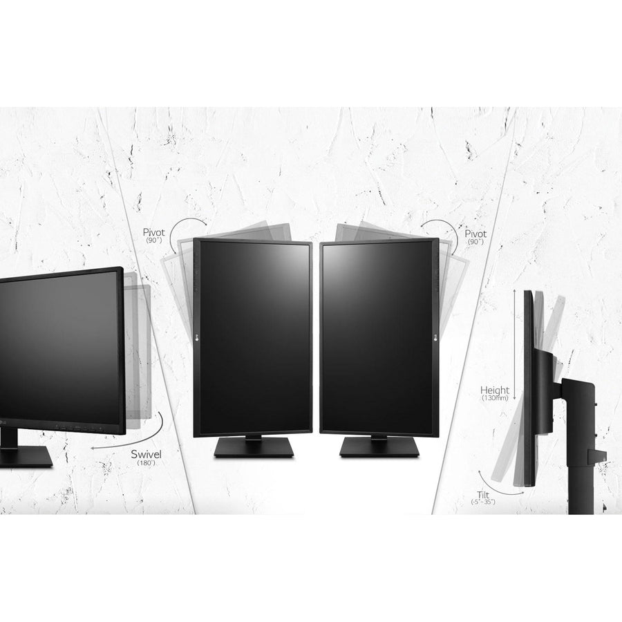 LG 24BK550Y-I 24" Class Full HD LCD Monitor - 16:9 - Textured Black - TAA Compliant 24BK550Y-I