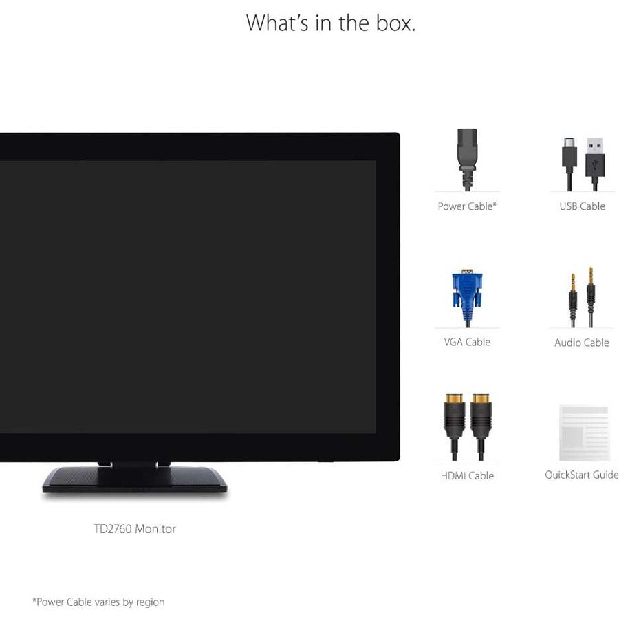 ViewSonic TD2760 27 Inch 1080p 10-Point Multi Touch Screen Monitor with Advanced Ergonomics RS232 HDMI and DisplayPort TD2760