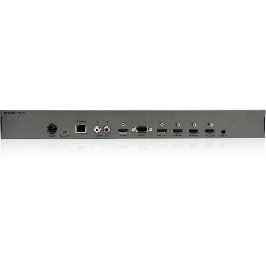 Gefen 4K Ultra HD 600 MHz 1�4 Video Wall Controller w/ Audio De-Embedder EXT-UHD600A-VWC-14