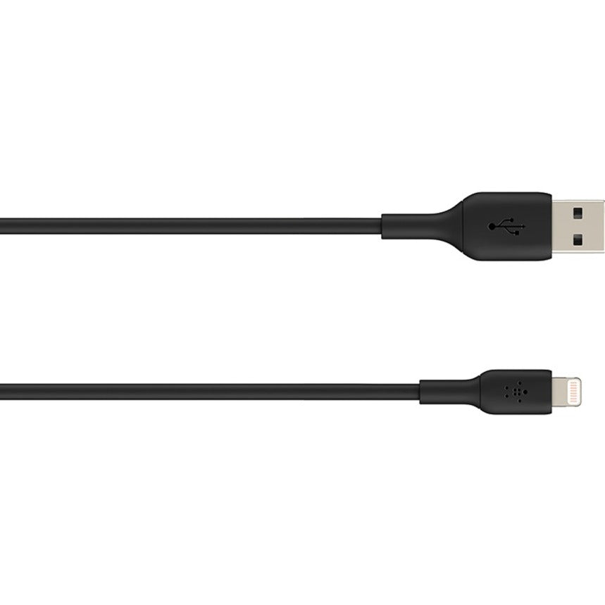 Belkin BoostCharge Lightning to USB-A Cable (2 meter / 6.6 foot, Black) CAA001BT2MBK
