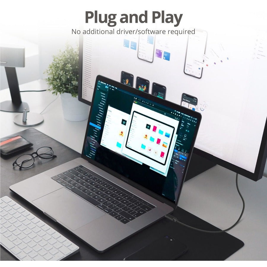 SIIG USB-C to DisplayPort Active Cable 4K 60Hz HDR - 2M CB-TC0K11-S1