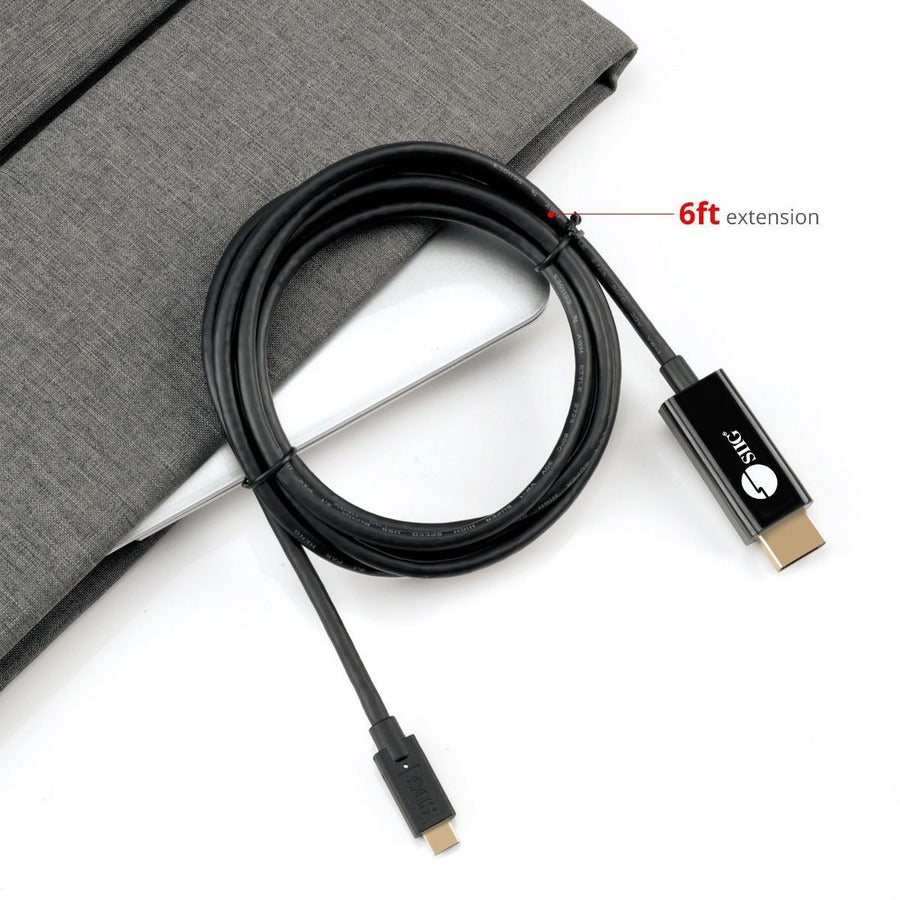 SIIG USB-C to DisplayPort Active Cable 4K 60Hz HDR - 2M CB-TC0K11-S1
