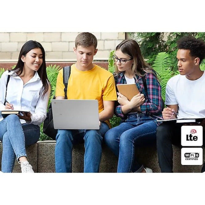 Samsung Galaxy Chromebook Go XE340XDA-KA1US 14" Chromebook - HD - Intel Celeron N4500 - 4 GB - 32 GB Flash Memory - Silver XE340XDA-KA1US