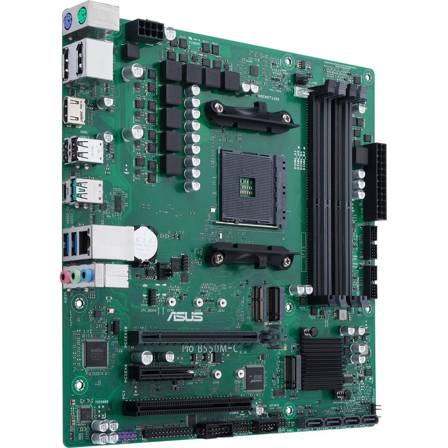 Asus PRO B550M-C/CSM Desktop Motherboard - AMD B550 Chipset - Socket AM4 - Micro ATX PRO B550M-C/CSM