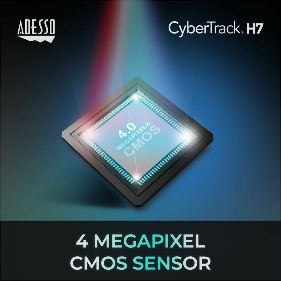 Adesso CyberTrack CyberTrack H7 Webcam - 4 Megapixel - 30 fps - USB 2.0 - TAA Compliant CYBERTRACK H7
