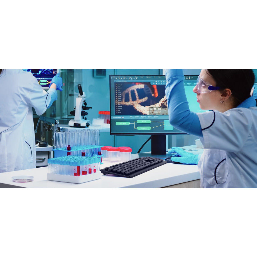 SIIG Industrial Grade Washable & Dustproof USB Multimedia Keyboard JK-US0U11-S1