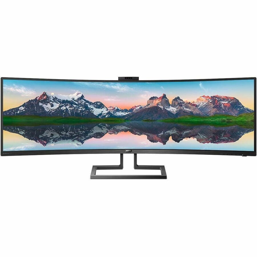 PHILIPS 499P9H - 49 inch Monitor, Curved, LED, DQHD, USB-C (90W), RJ45, USB-Hub, 4 Year Manufacturer Warranty - 49" 499P9H