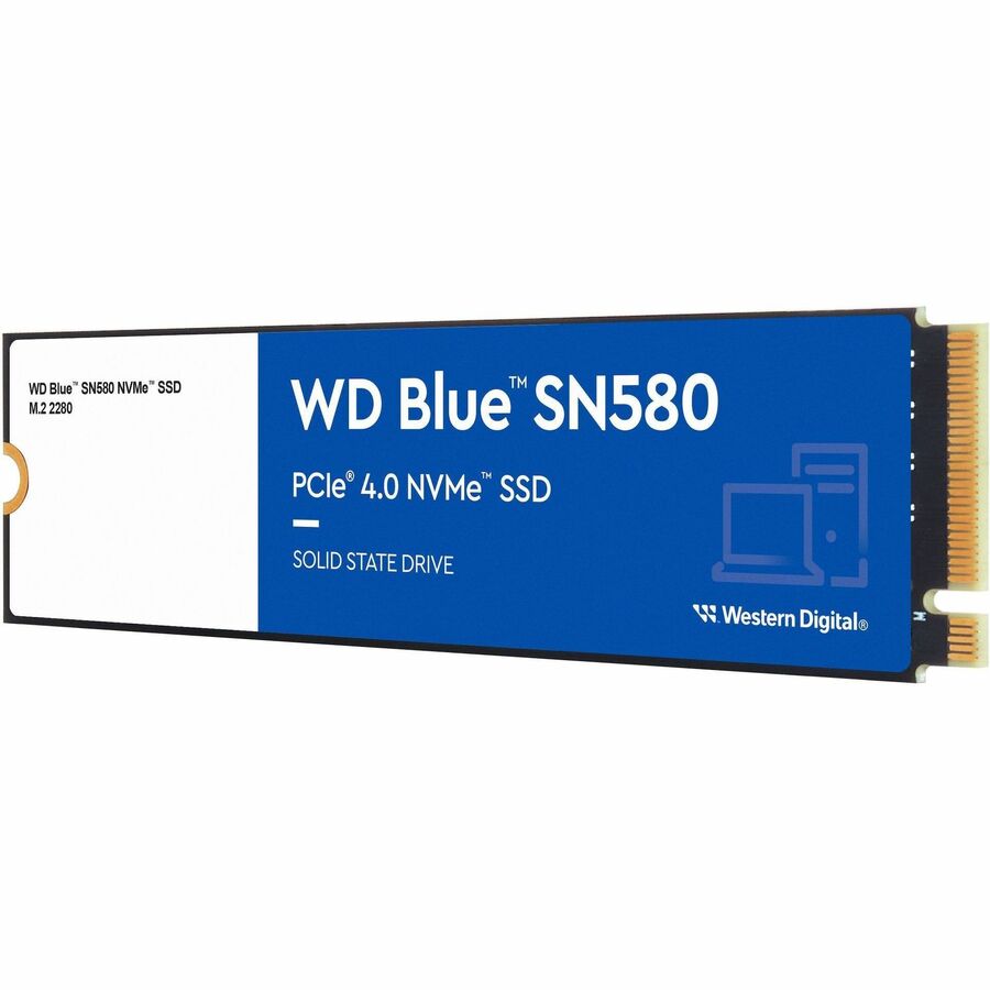 WD Blue SN580 500 GB Solid State Drive - M.2 2280 Internal - PCI Express NVMe (PCI Express NVMe 4.0 x4) WDS500G3B0E-00CHF0