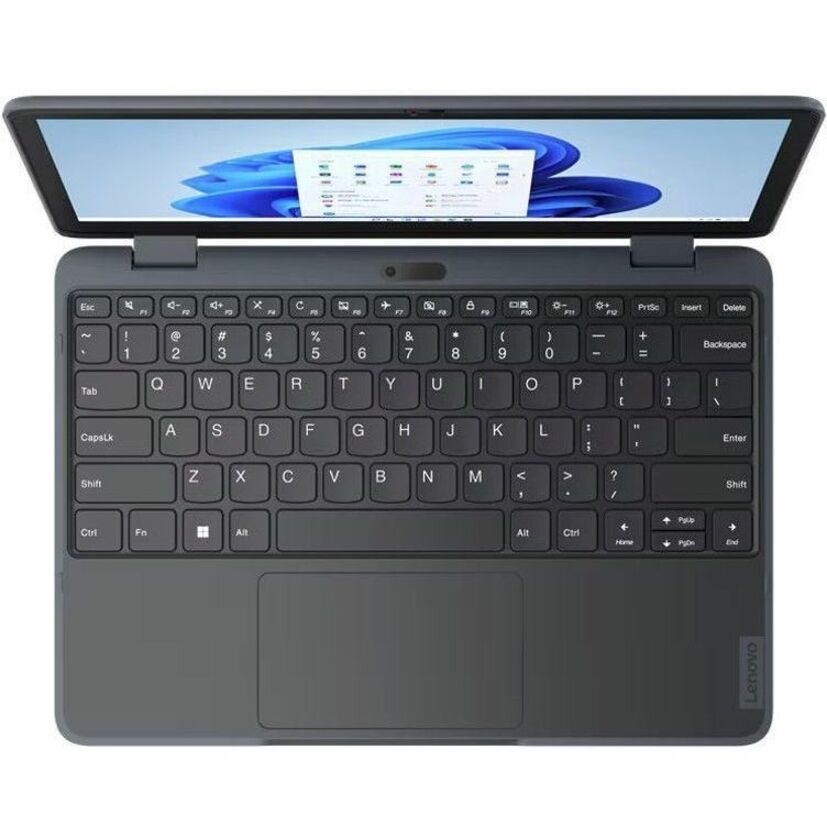 Lenovo 82VM000PUS 11.6" Touchscreen Convertible 2 in 1 Notebook - HD - Intel N100 - 8 GB - 128 GB SSD - English Keyboard - Slate Gray 82VM000PUS
