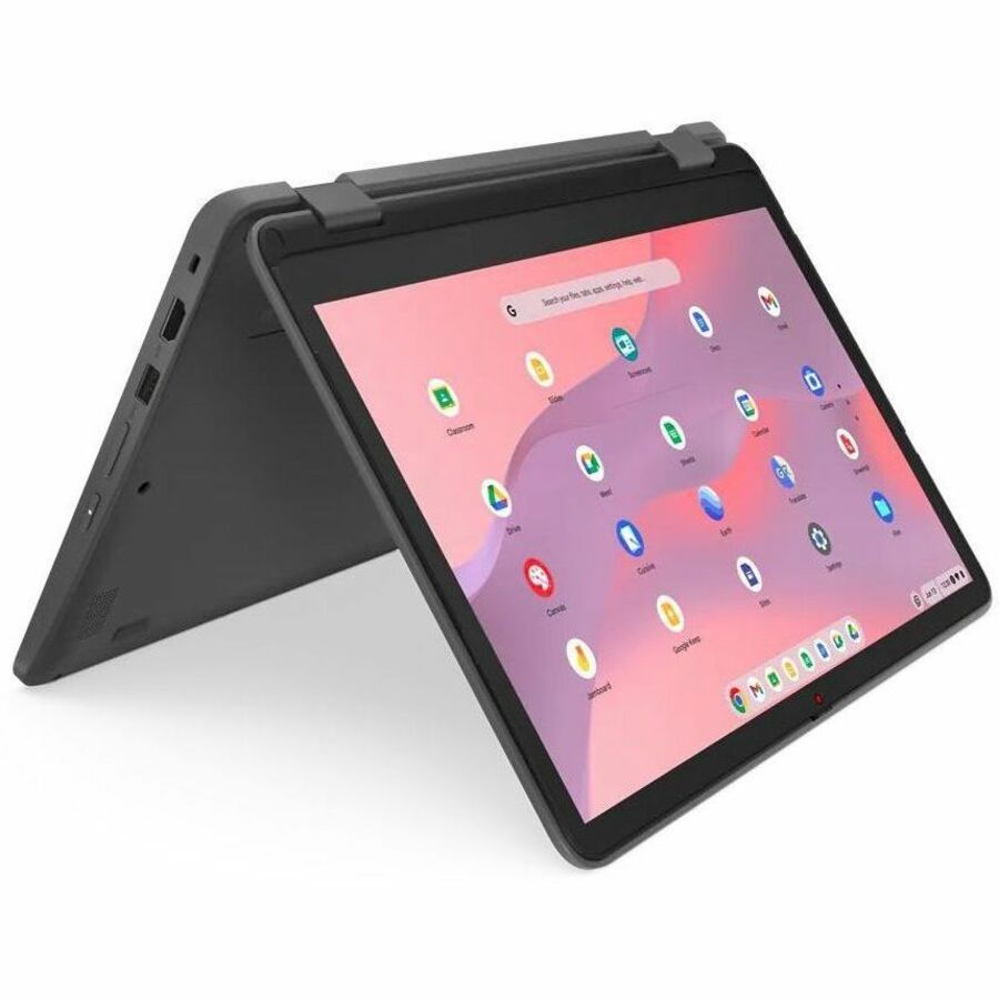 Lenovo 500e Yoga Chromebook Gen 4 82W4000AUS 12.2" Touchscreen Convertible 2 in 1 Chromebook - WUXGA - Intel N100 - 4 GB - 32 GB Flash Memory - English Keyboard - Graphite Gray 82W4000AUS
