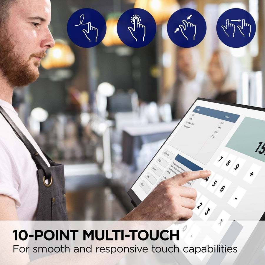 ViewSonic TD2465 24 Inch 1080p Touch Screen Monitor with Advanced Ergonomics, HDMI and USB Inputs TD2465