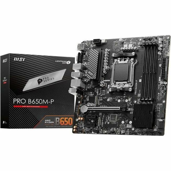 MSI B650M-P Gaming Desktop Motherboard - AMD B650 Chipset - Socket AM5 - Micro ATX B650M-P