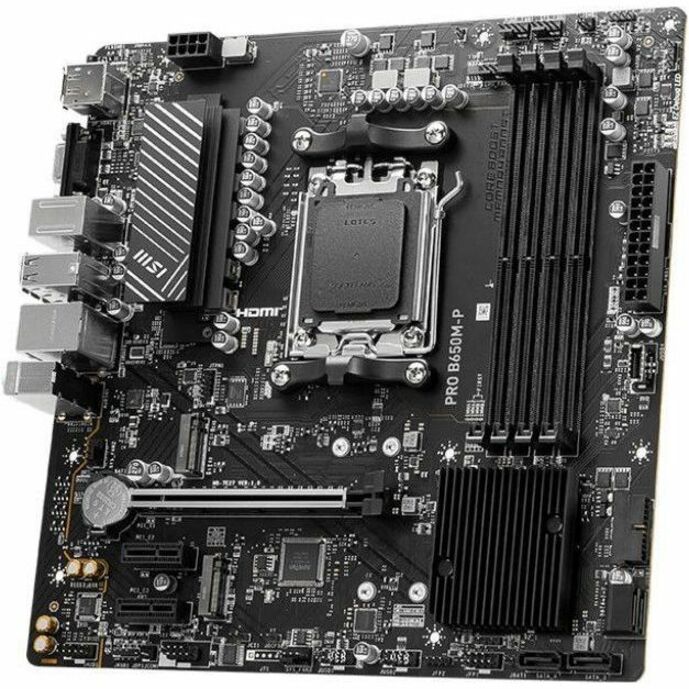 MSI B650M-P Gaming Desktop Motherboard - AMD B650 Chipset - Socket AM5 - Micro ATX B650M-P