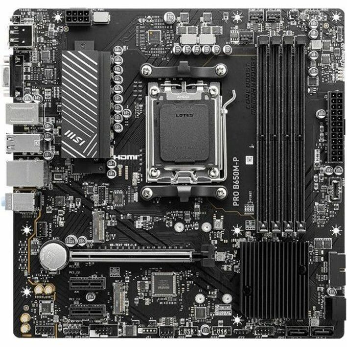 MSI B650M-P Gaming Desktop Motherboard - AMD B650 Chipset - Socket AM5 - Micro ATX B650M-P