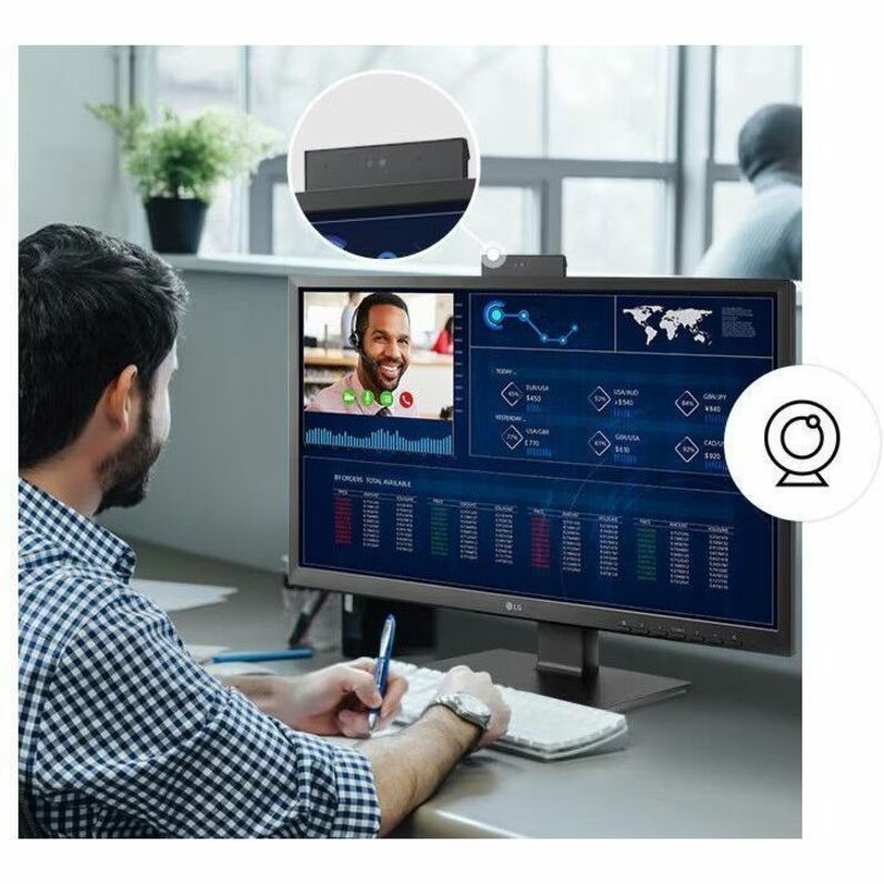 LG 24CQ650N-6N All-in-One Thin Client - Intel Celeron N5105 Quad-core (4 Core) 2 GHz - Matte Black 24CQ650N-6N