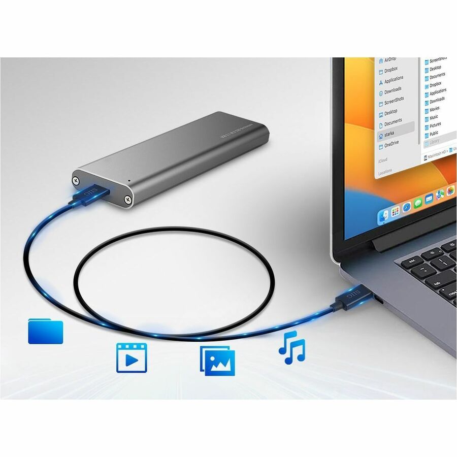 SIIG Thunderbolt 4 Cable 2.3ft (0.7M) - 8K@60Hz Display - 40Gbps Data Transfer - Up to 240W Charging - Intel Thunderbolt Certified CB-TB0211-S1