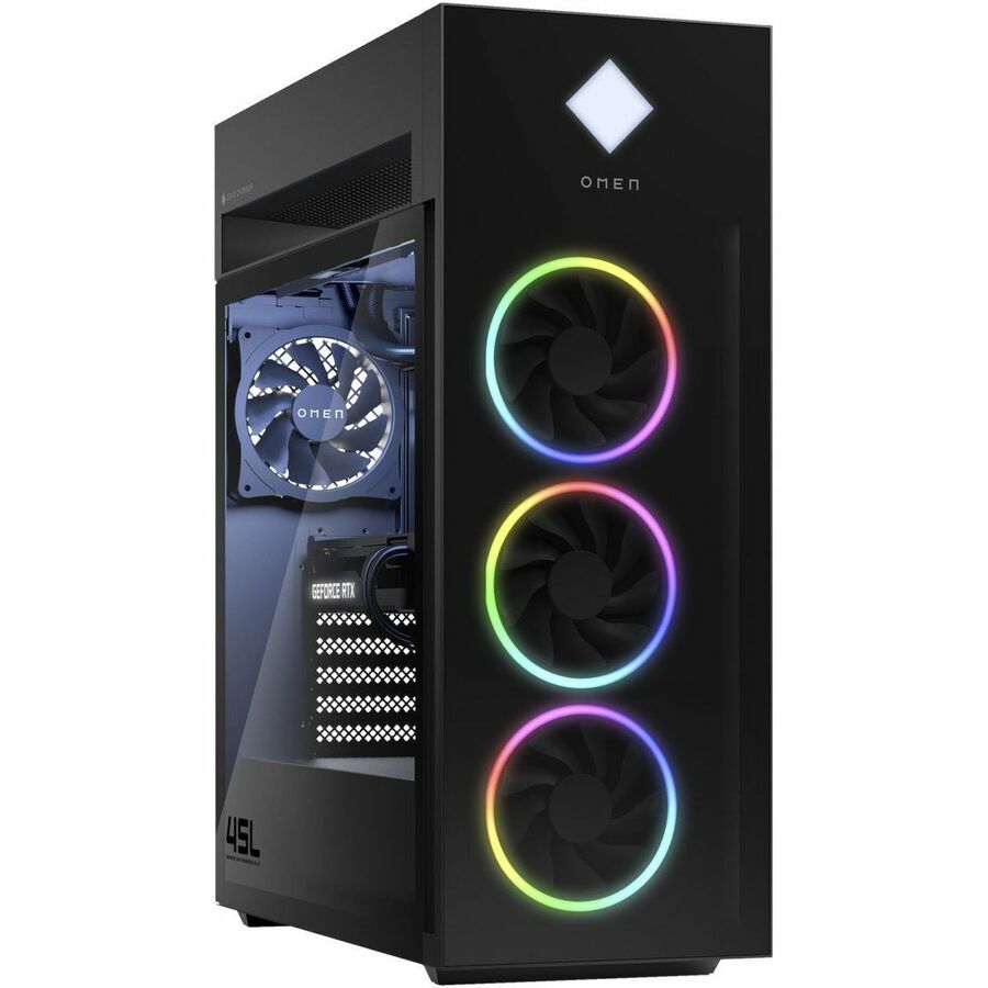 OMEN GT22-2000i GT22-2080 Gaming Desktop Computer - Intel Core i7 14th Gen i7-14700K - 32 GB - 1 TB SSD - Tower - Black, Dark Chrome 9J5T7AA#ABA