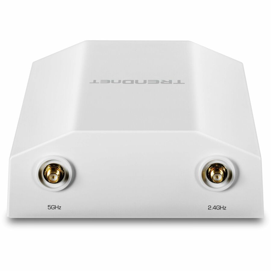 TRENDnet 5 dBi WiFi 6 AX1800 Outdoor PoE+ Omni Directional Access Point, TEW-941APBO, Point-to-Point and Point-to-Multi-Point Bridge, IP67 Weather Rated Housing, PoE+ Powered, White TEW-941APBO