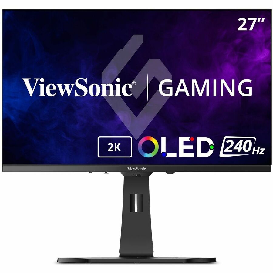 ViewSonic Gaming XG272-2K-OLED 27 Inch 1440p 240Hz OLED Ergonomic White Gaming Monitor with up to 0.01ms, FreeSync Premium, G-Sync Compatibility, RGB, and USB-C, HDMI v2.1, DP Inputs XG272-2K-OLED