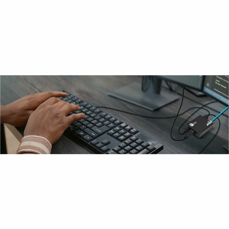 SIIG 4K HDMI USB KVM Extender over CAT6 - Up to 230 feet - Zero Latency - ESD Protection CE-H28411-S1